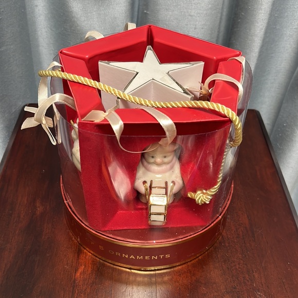 Lenox Other - Lenox Musician Snowman Band Ornament Set NIB, Banjo Flute Cello Accordion Drum